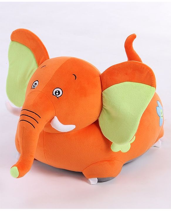 Babyhug Elephant Shaped Soft Seat - Orange