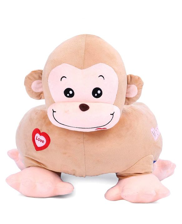 Babyhug Monkey Shaped Soft Seat - Light Brown