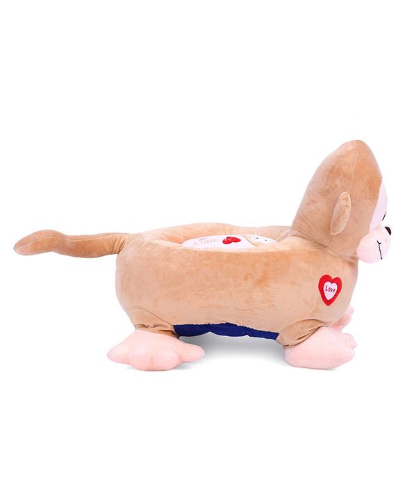 Babyhug Monkey Shaped Soft Seat - Light Brown