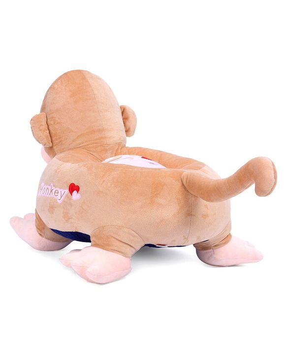 Babyhug Monkey Shaped Soft Seat - Light Brown