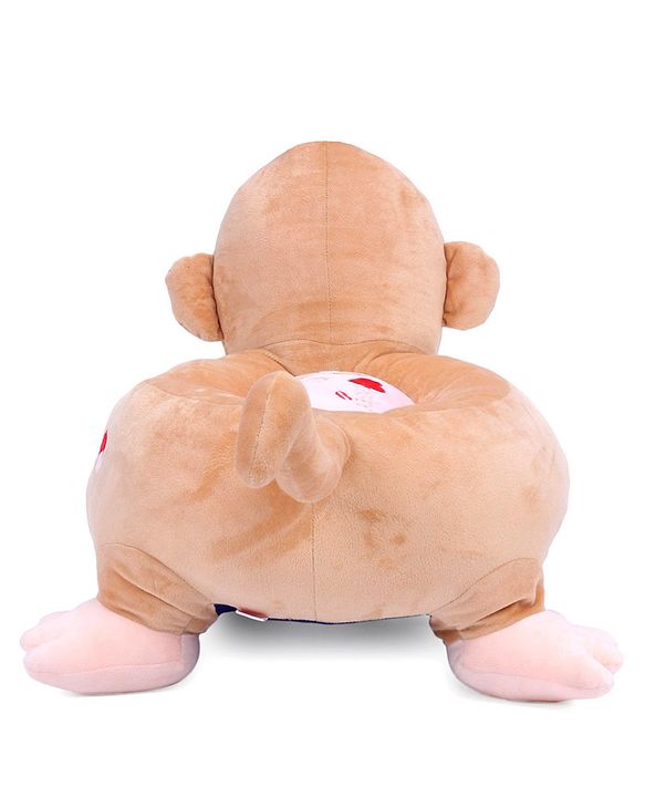 Babyhug Monkey Shaped Soft Seat - Light Brown