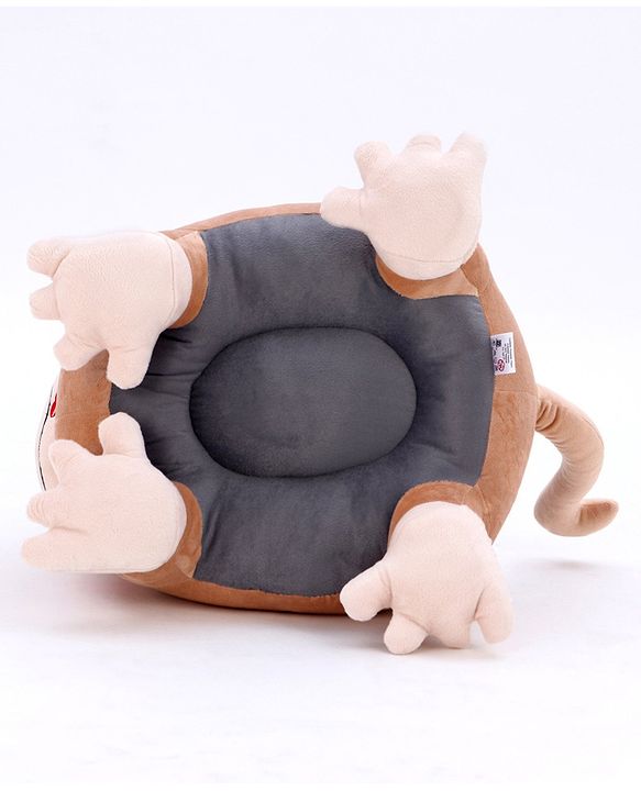 Babyhug Monkey Shaped Soft Seat - Light Brown