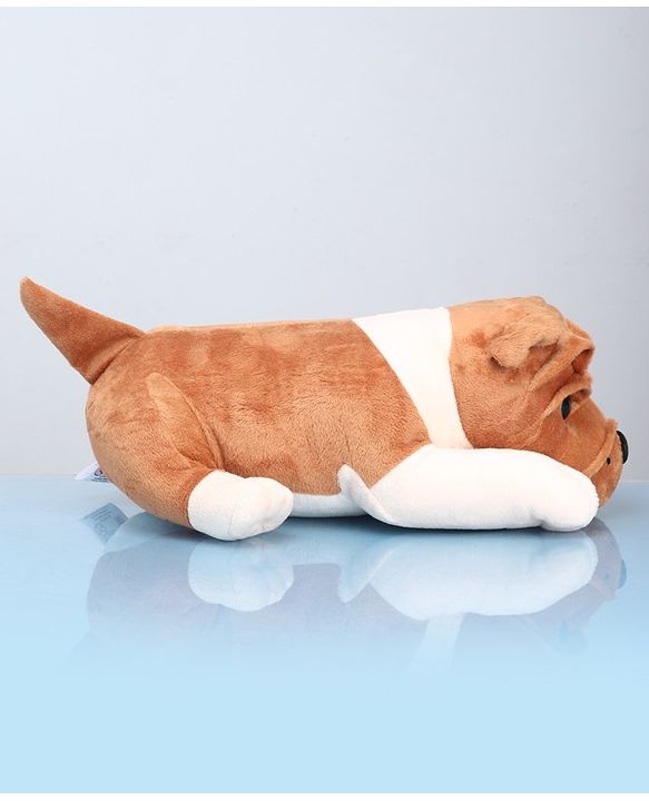 Babyhug Plush Bull Dog Soft Toy Brown - Length 38cm