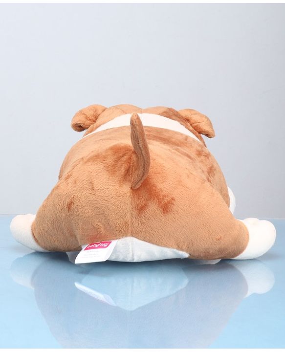 Babyhug Plush Bull Dog Soft Toy Brown - Length 38cm