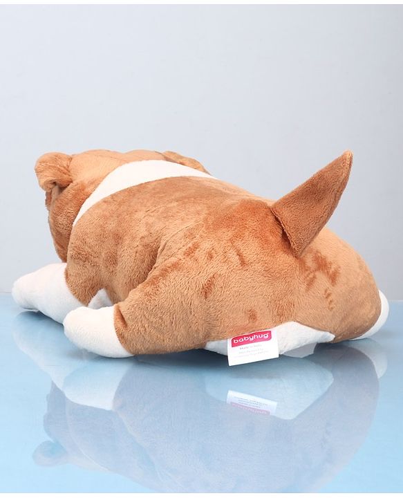 Babyhug Plush Bull Dog Soft Toy Brown - Length 38cm