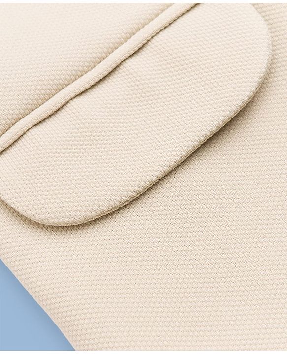 Pine Kids Knit Full Sleeves Solid Colour Blazer - Beige