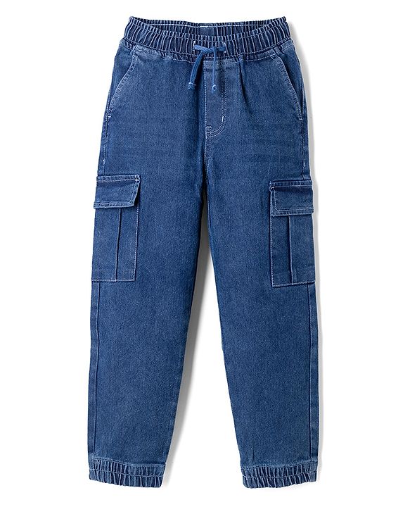 Pine Kids Denim Woven Full Length Jeans - Blue
