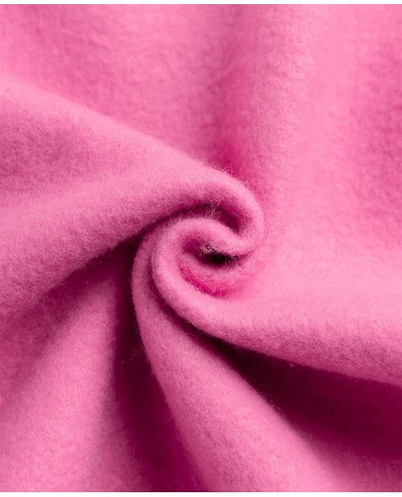 Babyhug 100% Cotton Knit Full Sleeves Front Open Hooded Sweatshirt With Applique - Pink