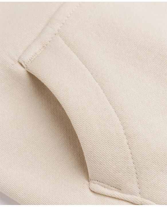Babyhug Fleece Knit Front Open Hooded Sweatshirt With Full Sleeves and Reindeer Patch - Beige