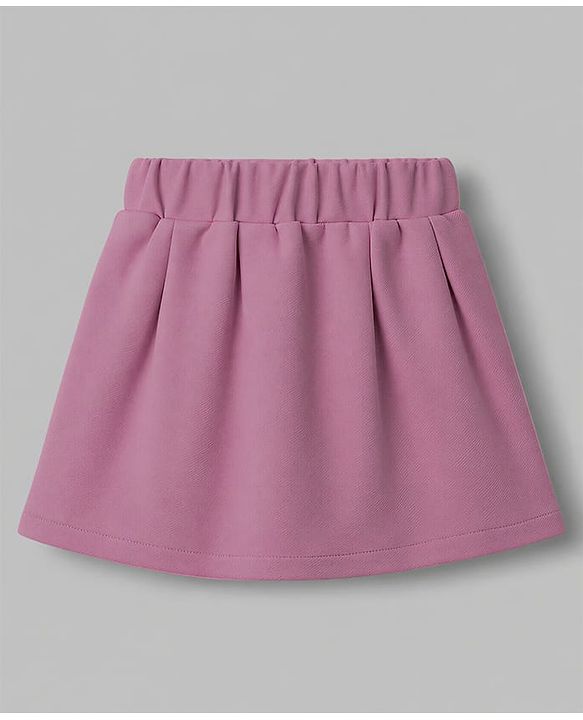 Babyhug Knit Full Sleeves Blazer Style Co-Ords Top & Skirts Set with Inner Tee - Pink