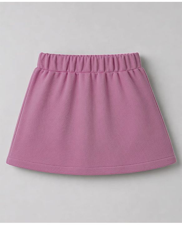 Babyhug Knit Full Sleeves Blazer Style Co-Ords Top & Skirts Set with Inner Tee - Pink