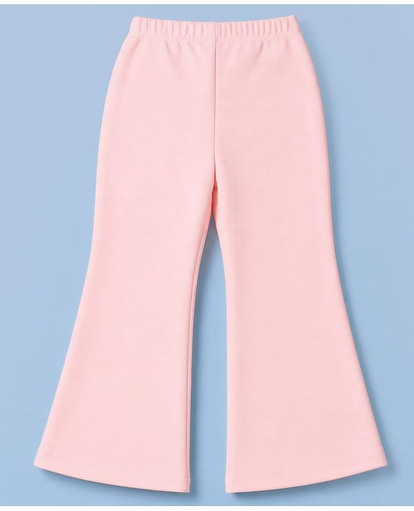 Babyhug Knit Full Sleeves Solid Top & Pant Set With Blazer - Peach