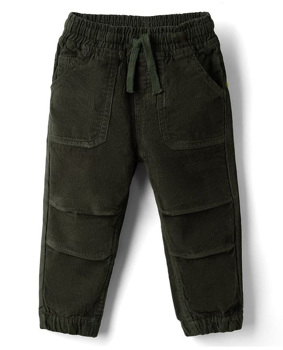 Babyhug 100% Cotton Woven Full Sleeves Shirt and Pant with Camouflage Print - Olive Green