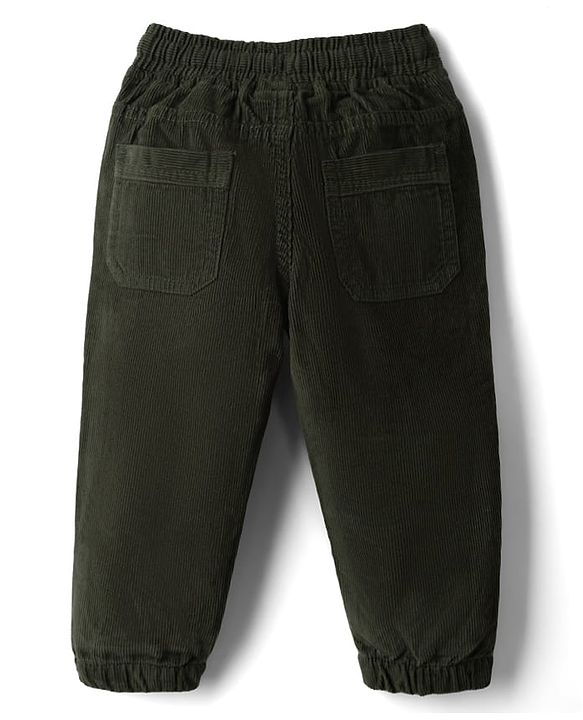 Babyhug 100% Cotton Woven Full Sleeves Shirt and Pant with Camouflage Print - Olive Green