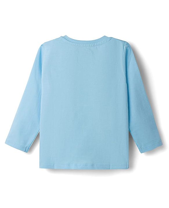 Babyhug Disney Single Jersey Knit Full Sleeves T-Shirt & Pyjama Night Suit with Mickey Mouse Graphics -  Blue & Red