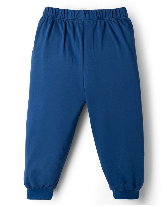 Babyhug Disney Single Jersey Knit Full Sleeves T-Shirt & Pyjama Night Suit with Winnie the Pooh Graphic - Sky Blue