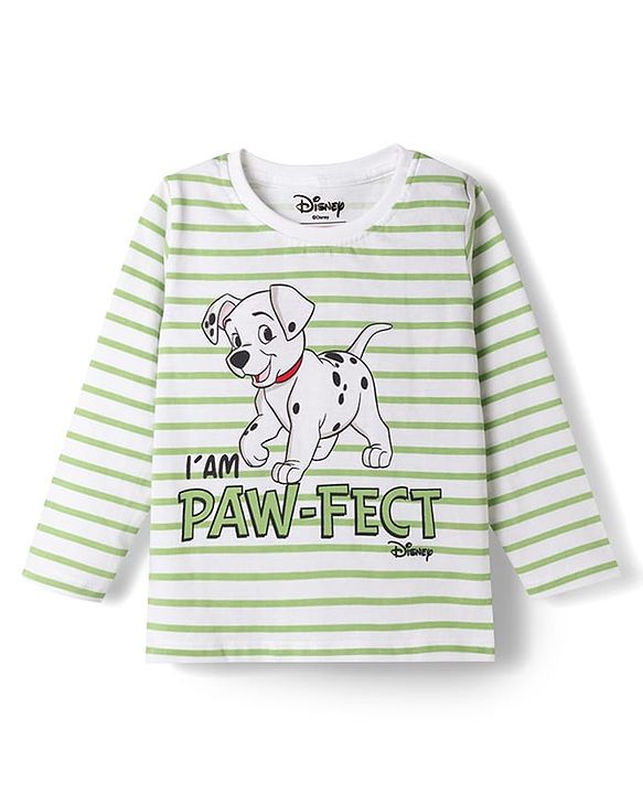 Babyhug Disney Single Jersey Knit Full Sleeves T-shirt & Pyjama Night Suit With Dalmatians Graphic -Mint