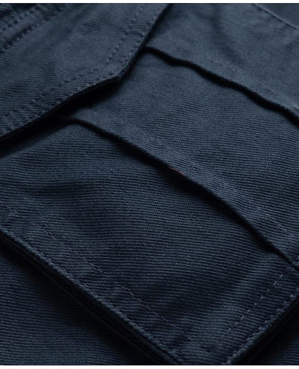 Pine Kids Cotton Elastane Woven Full Length Trouser in Navy Blue