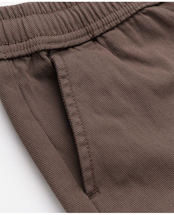 Pine Kids Cotton Elastane Woven Above Knee Length Shorts in Brown