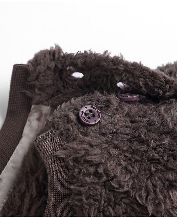Babyhug Fur Woven Full Sleeves WInter Wear Suit - Grey
