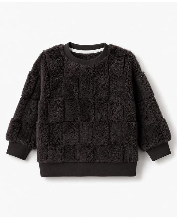 Babyhug Fur Woven Full Sleeves WInter Wear Suit - Grey