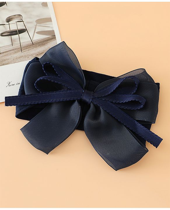 Babyhug Headbands Free Size with Bow Applique - Purple