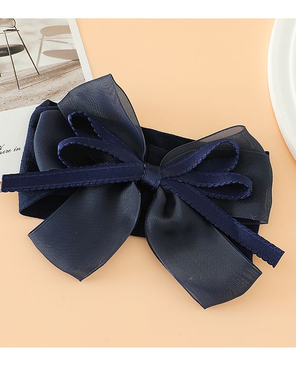 Babyhug Headbands Free Size with Bow Applique - Purple