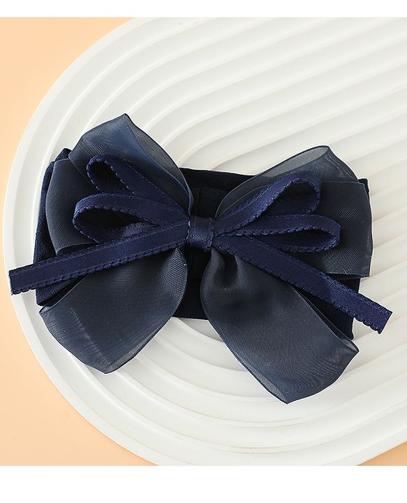 Babyhug Headbands Free Size with Bow Applique - Purple