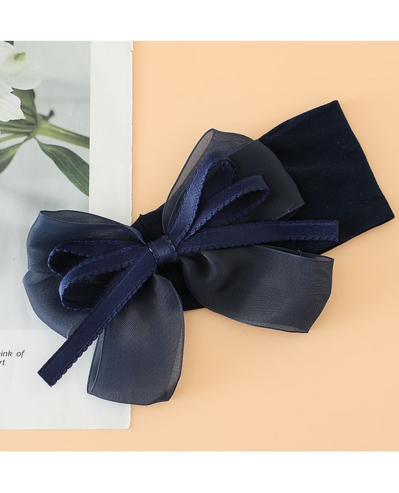 Babyhug Headbands Free Size with Bow Applique - Purple
