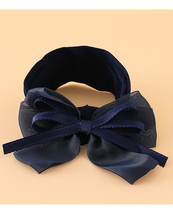 Babyhug Headbands Free Size with Bow Applique - Purple