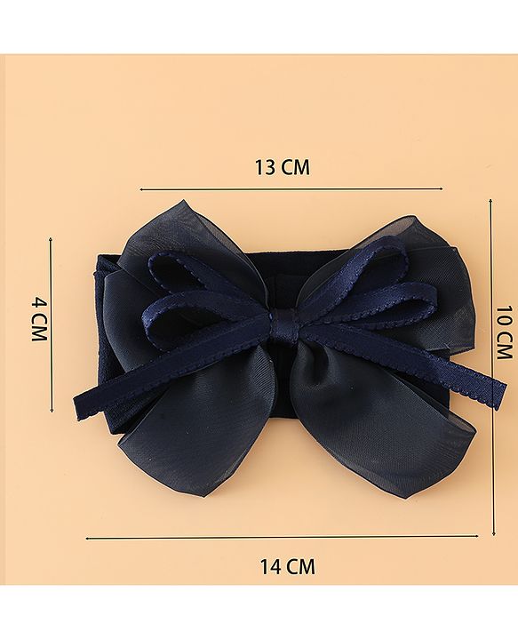 Babyhug Headbands Free Size with Bow Applique - Purple