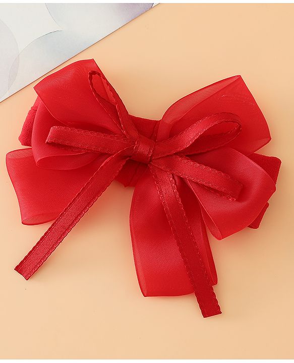 Babyhug Headbands Free Size with Bow Applique - Purple