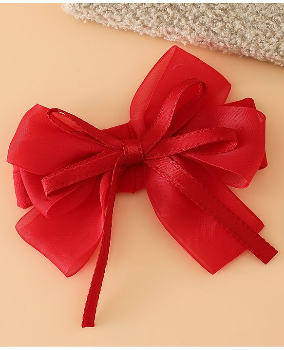 Babyhug Headbands Free Size with Bow Applique - Purple