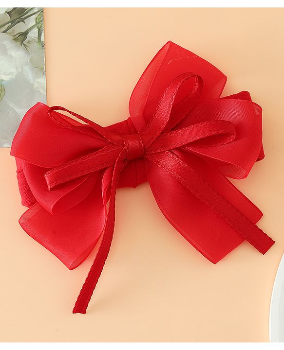 Babyhug Headbands Free Size with Bow Applique - Purple