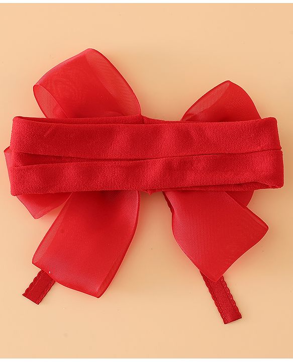 Babyhug Headbands Free Size with Bow Applique - Purple