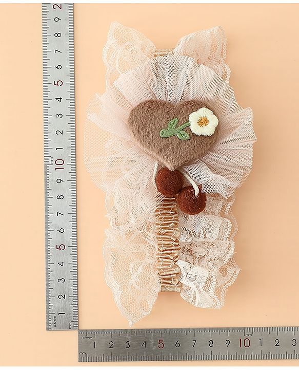 Babyhug Headband With Floral Applique - Green