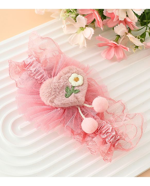 Babyhug Headband With Floral Applique - Green