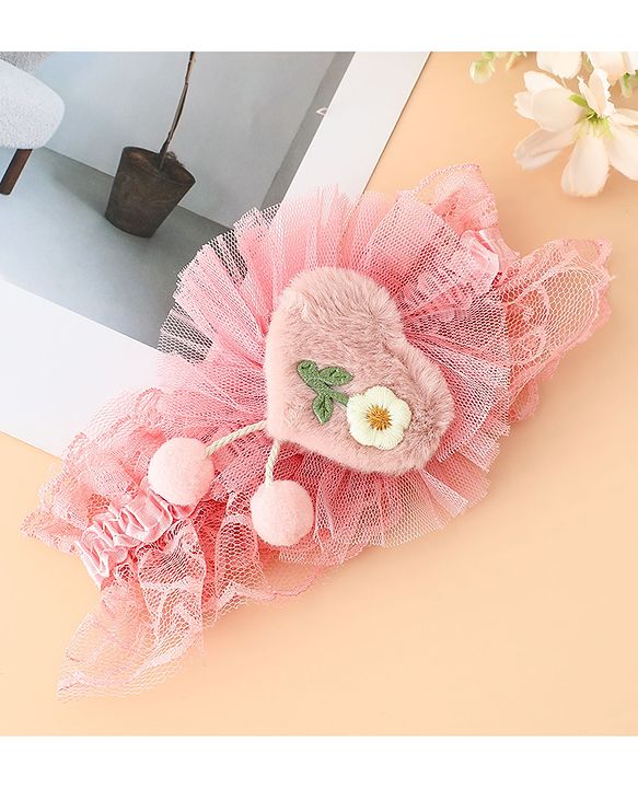 Babyhug Headband With Floral Applique - Green