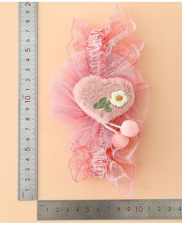 Babyhug Headband With Floral Applique - Green