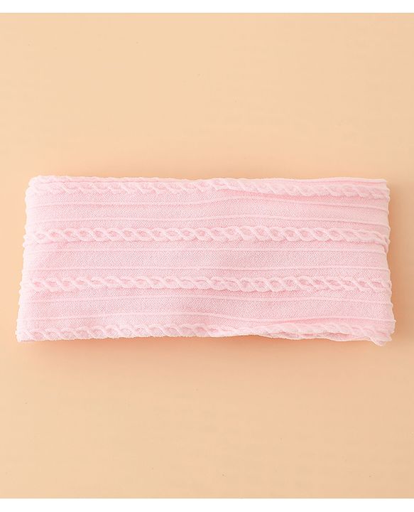 Babyhug Floral Embellished Stretchable Headband - Pink