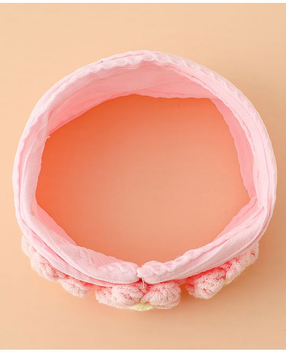 Babyhug Floral Embellished Stretchable Headband - Pink