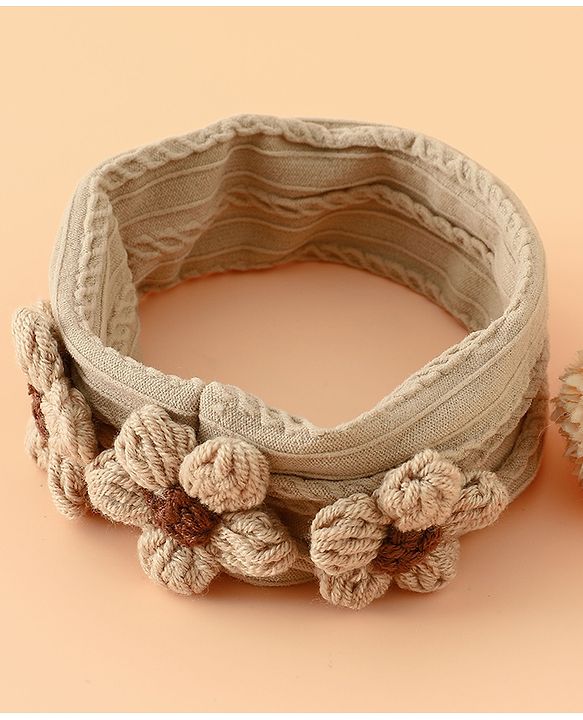Babyhug Floral Embellished Stretchable Headband - Pink