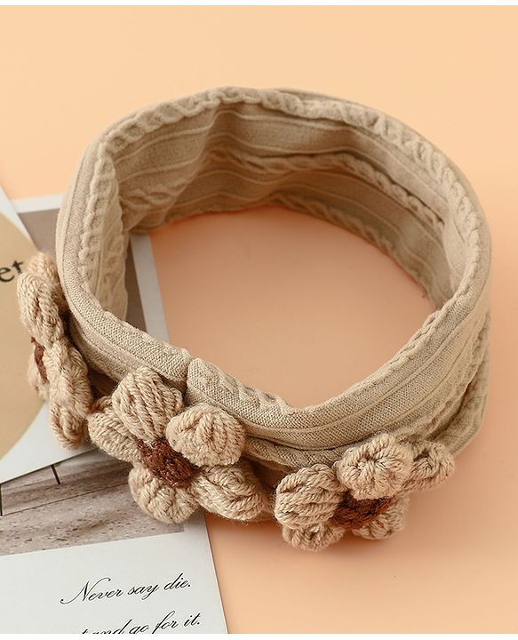 Babyhug Floral Embellished Stretchable Headband - Pink