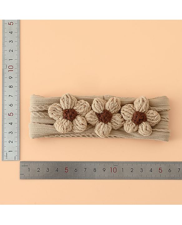 Babyhug Floral Embellished Stretchable Headband - Pink