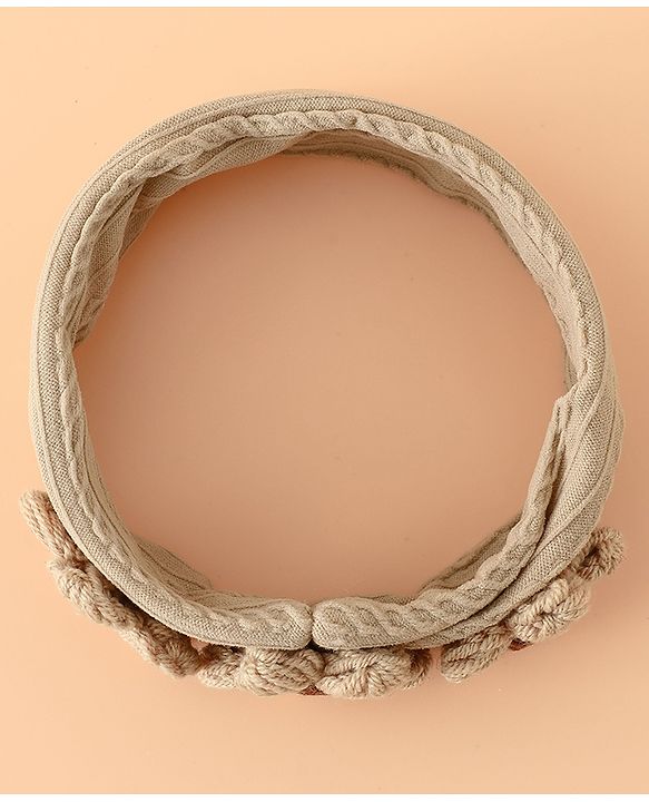 Babyhug Floral Embellished Stretchable Headband - Pink
