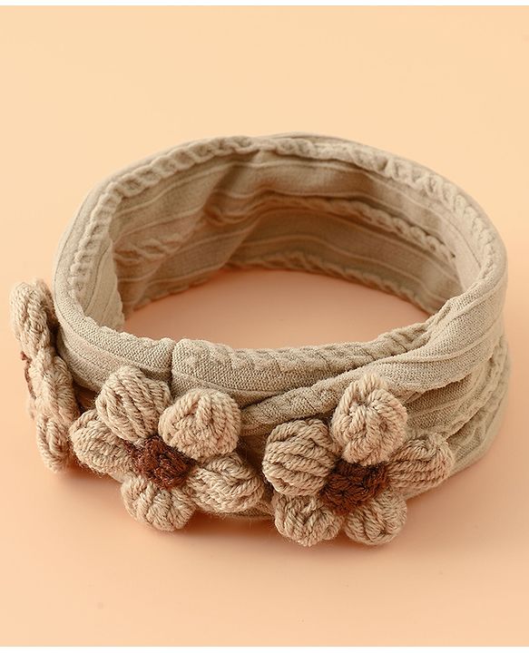 Babyhug Floral Embellished Stretchable Headband - Pink