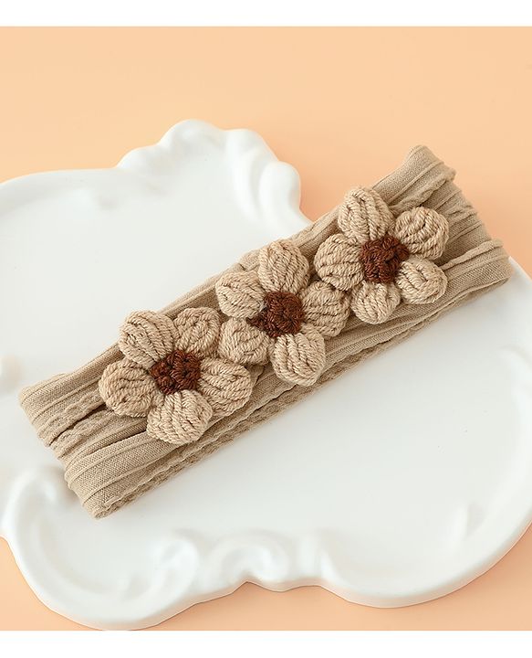 Babyhug Floral Embellished Stretchable Headband - Pink
