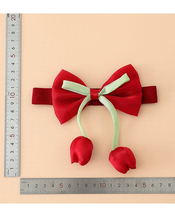 Babyhug Headband With Bow & Tulip Applique - Purple