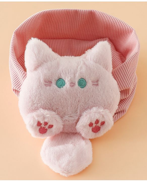 Babyhug Free Size Kitten snowball Applique Headbands - Pink
