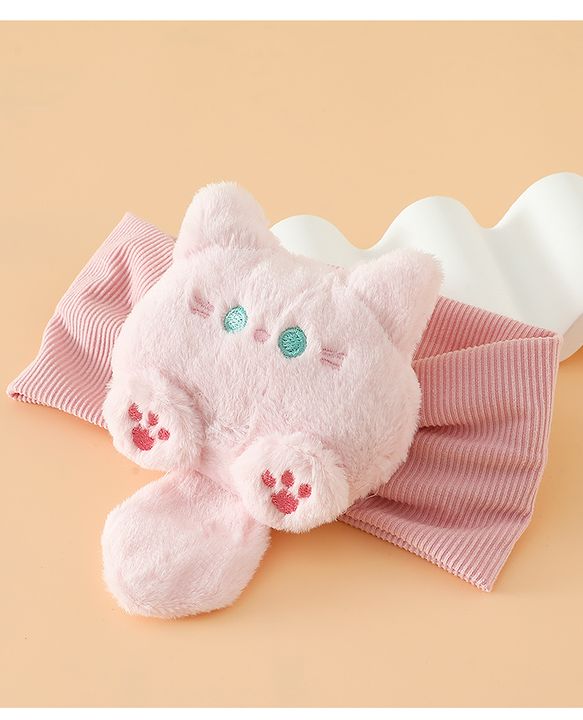 Babyhug Free Size Kitten snowball Applique Headbands - Pink